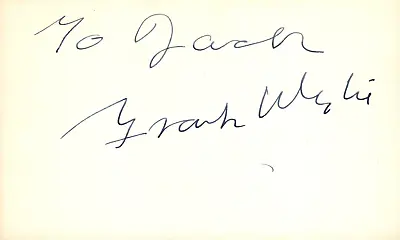 Frank Wylie Signed Auto 3x5 Index Card MacBeth • $149.99