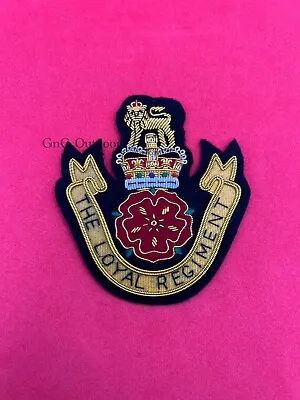 The Loyal Regiment Blazers Badge TLR Hand Embroidered Bullion Wire Blazer Badge • £11.99