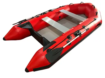 $899 • Buy Inflatable Boat Dinghy Tender Pontoon Rescue & Dive Fishing Boat Air-Deck Floor
