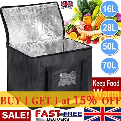 Large Insulated Lunch Bag Adult Kids Men Thermal Cool Hot Food Storage Tote Box • £7.99