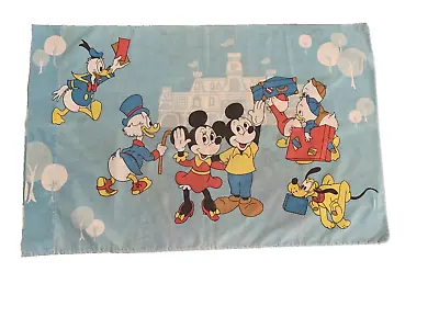 VTG Mickey Mouse & Minnie Mouse Walt Disney Productions Pillowcase 1970s • $19.97