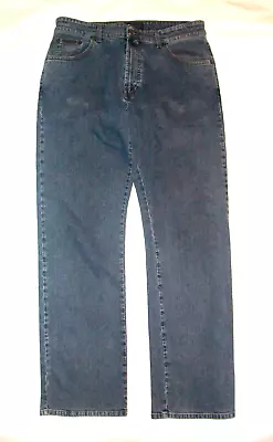 GANT  Mens Stretch  Straight Leg Jeans In  Blue Washed  Denim Size 34W  32L • £24.99