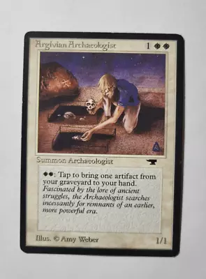 Argivian Achaeologist Antiquities LP Rare Magic The Gathering Card • $119.99