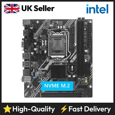 H61 Intel LGA1155 DDR3 M.2 NVMe Micro-ATX Motherboard 2nd 3rd Gen I3 I5 I7 CPU • £28.99