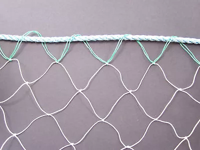 25' X 9' Basketball Nylon Net 2  Holes #7 With 5/16  Poly Top Rope Border  • $51.52