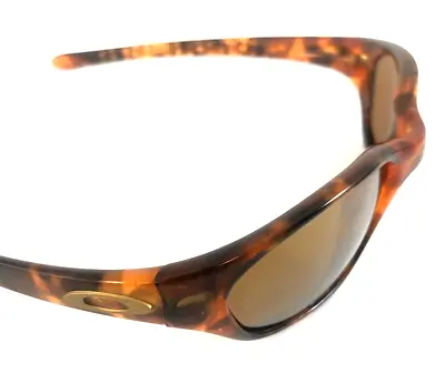 RARE OAKLEY FIVES 1.0 SUNGLASSES Tortoise Frames Gold Icons Gold Iridium Lenses • $429.99