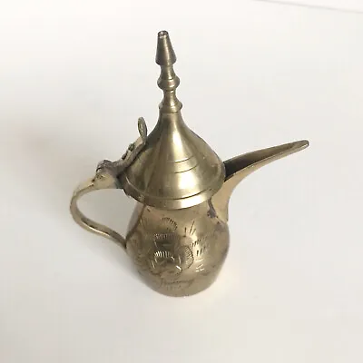 Vintage Islamic Arabic Brass Dallah Coffee Tea Pot Middle Eastern • $30