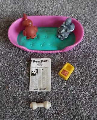 Vintage Kenner 1993 Littlest Pet Shop Pet  Frisky Pups With Comfy Basket - Read • $28.99