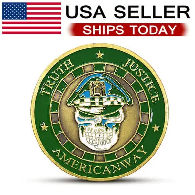 Chicago Police Coin American Officer Challenge Coin Skull Commemorative Coin • $5.99