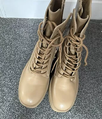 Marks And Spencer Lace Up Tan Boots Size 6.5  Retail £45 • £16