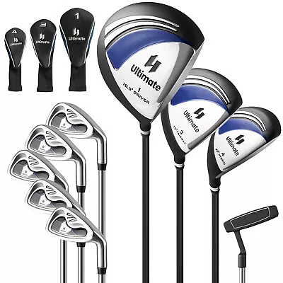 9 PCS Men's Complete Golf Club Set Right Handed With 460cc Alloy Driver Irons • $179.99