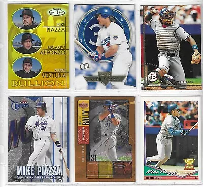 Mike Piazza 6 Different Card Lot (C542) • $4.99