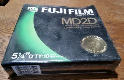 Fuji Film 5 1/4 Floppy Disc 10 New Old Stock • $13
