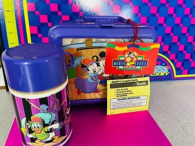 Vintage Aladdin Lunch Box + Thermos  Mickey Mouse & Minnie Mouse • $35