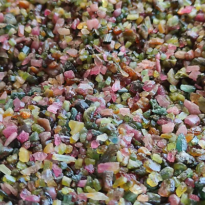 Raw Mix Tourmaline Rough Natural Multi Color Rock Gemstone CX47 • £63.31