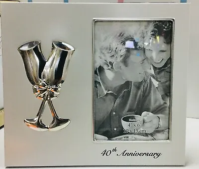 Impressions By Juliana 40th Wedding Anniversary Silver Photo Frames Perect Gift • £11.99