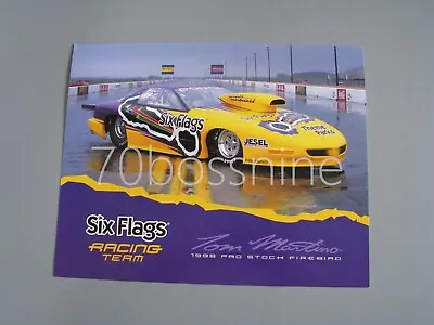 TOM MARTINO 1998 SIX FLAGS PRO STOCK 8x10 NHRA DRAG RACING HANDOUT • $12.50