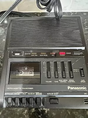 Panasonic Microcassette Transcriber Recorder Model RR-930 Black Tested For Power • $30