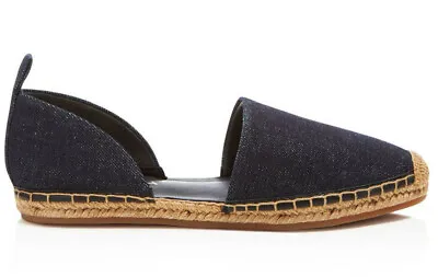 VIA SPIGA Women's Brisa Denim D'Orsay Espadrille Flats Orig $165 • $18.99