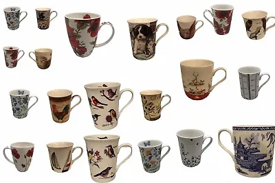 £4.99 • Buy Fine Bone China & Fine China Mugs Dogs Cats Birds Flowers Assorted Designs