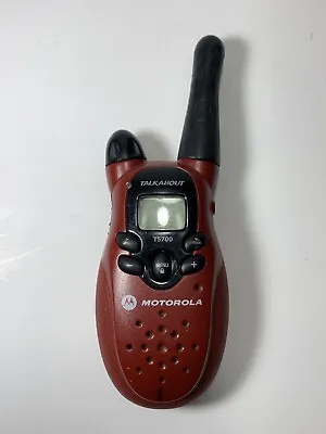 Motorola Talkabout T5700 Black & Red Portable Two-Way Radio Walkie Talkie • $16.99