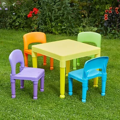 Kids Plastic Table And 4 Chairs • £47.99