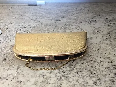 Fabulous Vintage Gold Clutch Purse Evening Bag • $10