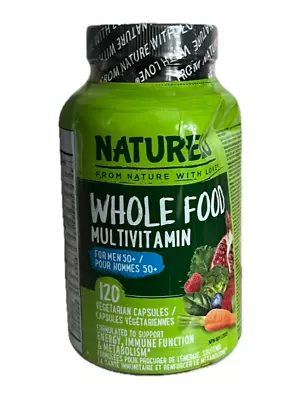 NATURELO Whole Food Multivitamin For Men 50+ - With Vitamins Minerals 120 Caps • $29.89