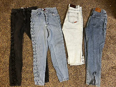 9/10 Women's Denim Jeans Lot - Ankle Zip Jordache Gitano Acid Republic Unique • $23.97