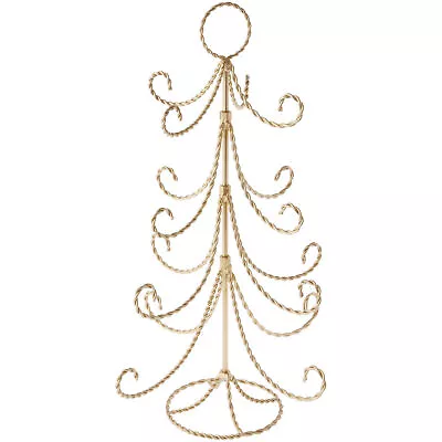 Bard's Gold-toned Twisted 16 Arm Ornament Display Tree 24  H X 19  W X 19  D • $48.28