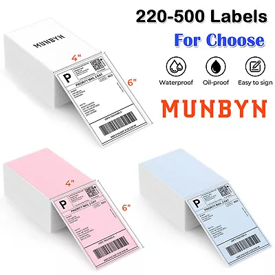 220-500 4x6 Shipping Labels Direct Thermal Stack/Roll Labels For Thermal Printer • $13.95
