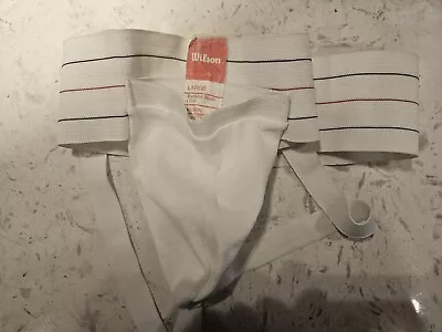 Jock High School Football Vintage Wilson Jock Strap Athletic Supporter Size L • $25