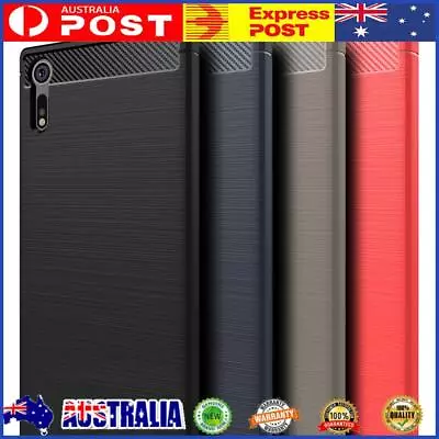 Soft TPU Cell Phone Case Carbon Fiber Cover Shell For Sony XZ2 Premium Protector • $7.79