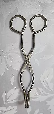 #603) Vintage EKCO Metal Scissor Kitchen Tongs L USA Kitchen Tool • $10