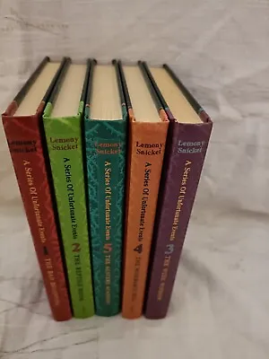 £10 • Buy A Series Of Unfortunate Events By Lemony Snicket Books 1 - 5 Hardback 1 2 3 4 5