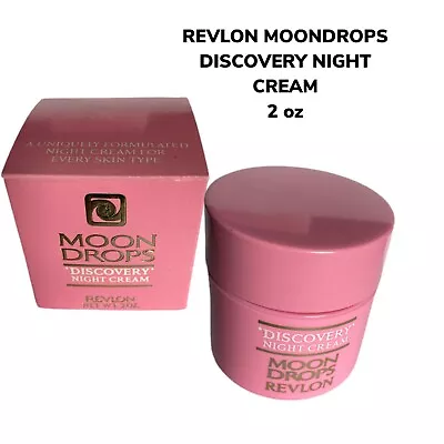 Vintage Revlon Moon Drops DISCOVERY NIGHT CREAM 2 Oz Discontinued Separated LOOK • $29.99