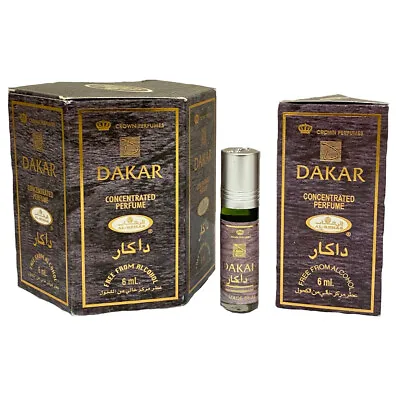 £13.99 • Buy DAKAR 6ml Roll On By Al Rehab Crown Perfumes HALAL ATTAR ITR SET OF 6 X 6 ML