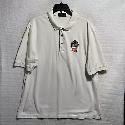 Vtg NCAA BCS Florida Gators Polo Shirt Mens Large White Pullover Antiqua Collar • $6.49