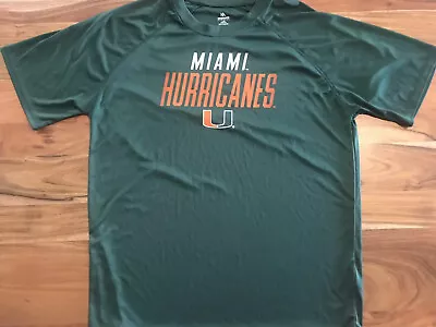 Miami Hurricanes Dri Fit T-Shirt Knights Brand Large In Great Shape UM • $16