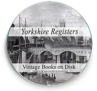 £4.30 • Buy Yorkshire England Parish Registers - Rare Books On DVD - Genealogy History 267