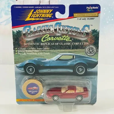 Johhnny Lightning Classic Customs 1965 Mako Shark II 1995 Corvette ZR-1 Red NEW • $6.99