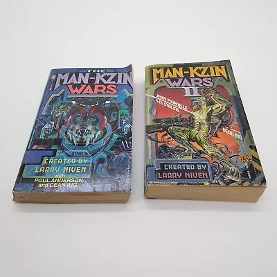 Lot Of 2 The Man-Kzin Wars - Larry Niven Baen Books Paperbacks Fantasy Sci-fi • $8