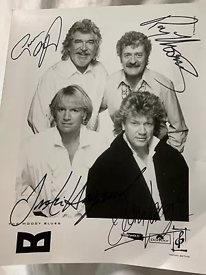 The Moody Blues Original Signed 8 X 10 Publicity Autograph • $300