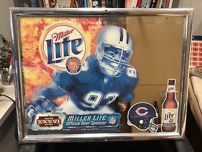 Vintage Miller Lite Beer Salutes Super Bowl XXVII Mirror Sign 26x 20 • $75