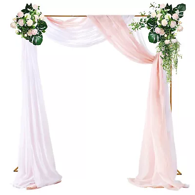 $58 • Buy 9.8x9.8FT Wedding Arch Metal Stand Backdrop Flower Balloon Frame For Party Event