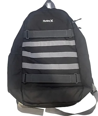 Hurley Skateboarding Backpack Large 15  Laptop 9A7077-GK9 Anthracite/Black NWT • $34.99