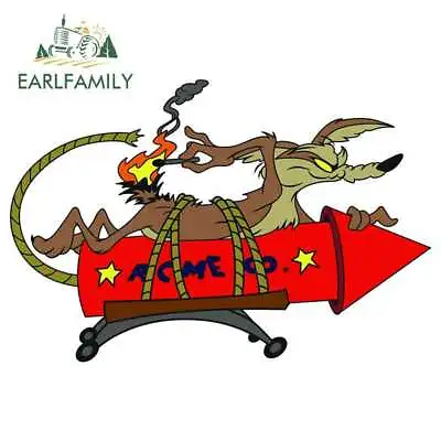 EARLFAMILY 5.1'' Cartoon Car Sticker For Wile E Coyote ACME Rocket Vinyl Decal • $3.79