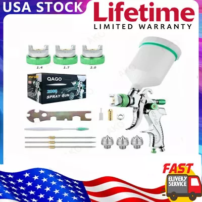 $26.09 • Buy Auto Paint Air Spray Gun Kit Gravity Feed Car Primer 1.4MM~2.0MM Nozzle 2008HVLP