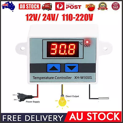 12V/24V/110-220V Digital LED Temperature Controller Thermostat Control Switch AU • $12.22
