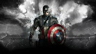 Captain America Marvel Canvas Wall Art Decor Abstract Large 20x30 • £19